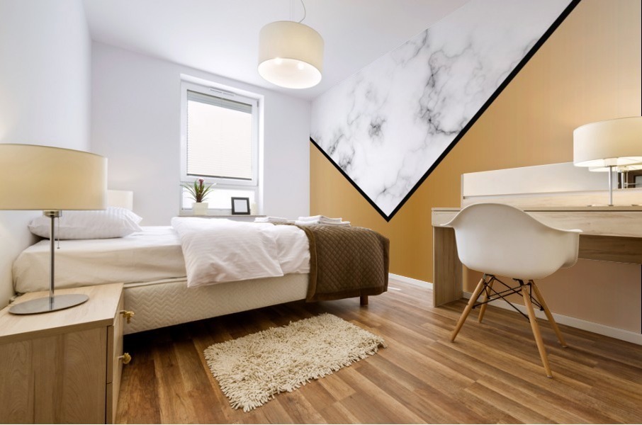 ABSTRACT GOLD MODERN MARBLE Mural print