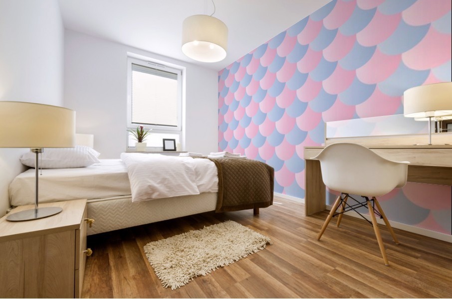PASTEL MERMAID PATTERN Mural print