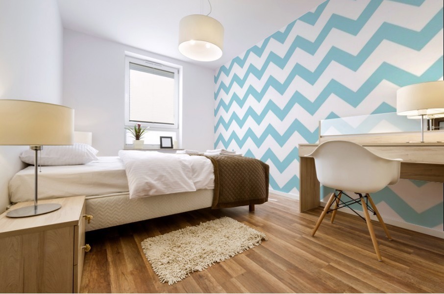FLUORESCENT CHEVRON Mural print