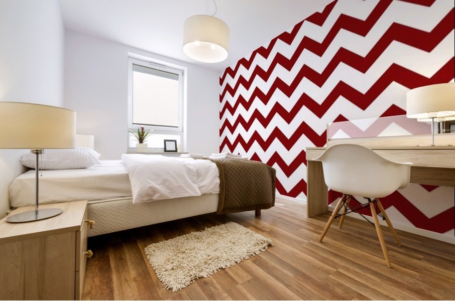 CURRANT CHEVRON Mural print