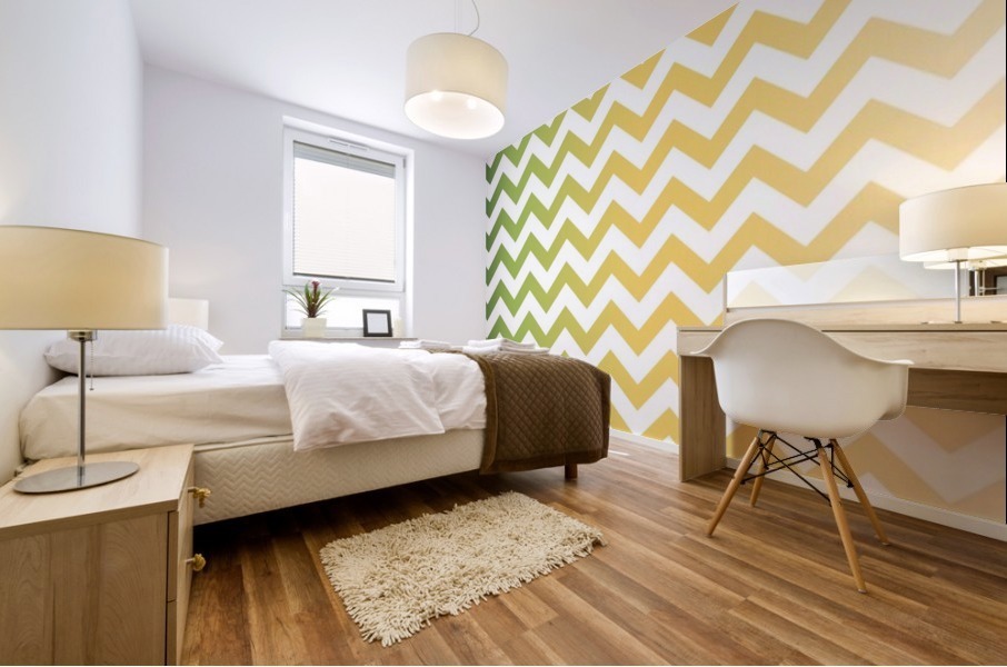 AVOCADO CHEVRON Mural print