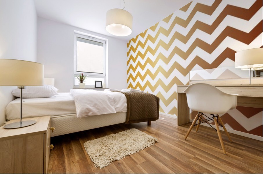 CITRINE CHEVRON Mural print