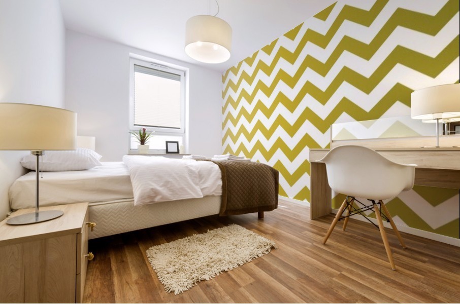 FOLIAGE CHEVRON Mural print