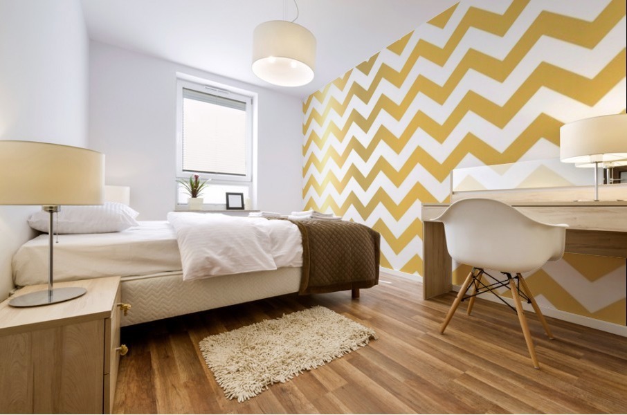 BANANA CHEVRON Mural print