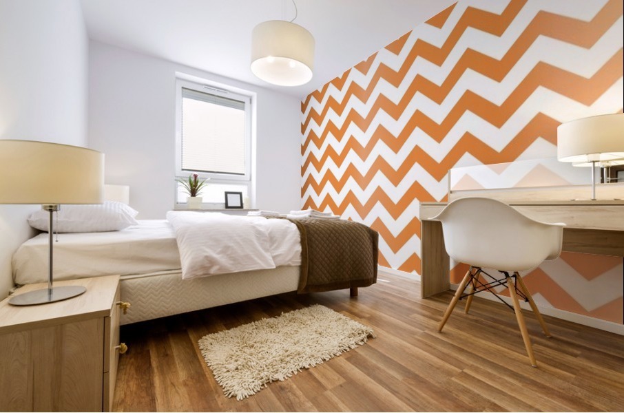 CARROT CHEVRON Mural print