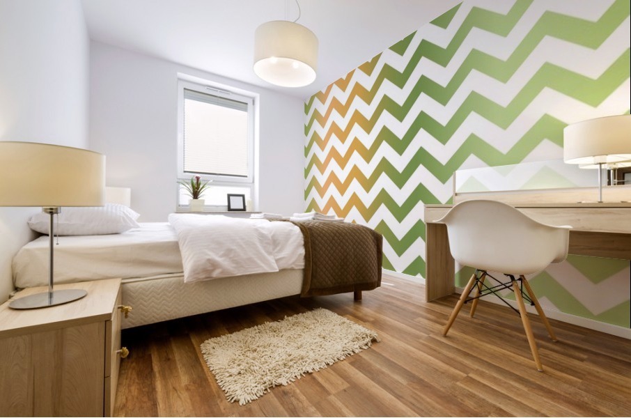 PEAR CHEVRON Mural print