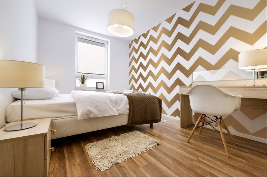 OAK CHEVRON Mural print