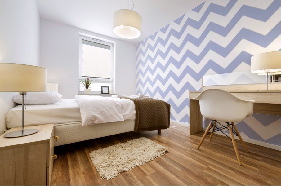 LAVENDER CHEVRON Mural print