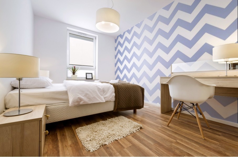VIOLET PASTEL CHEVRON Mural print