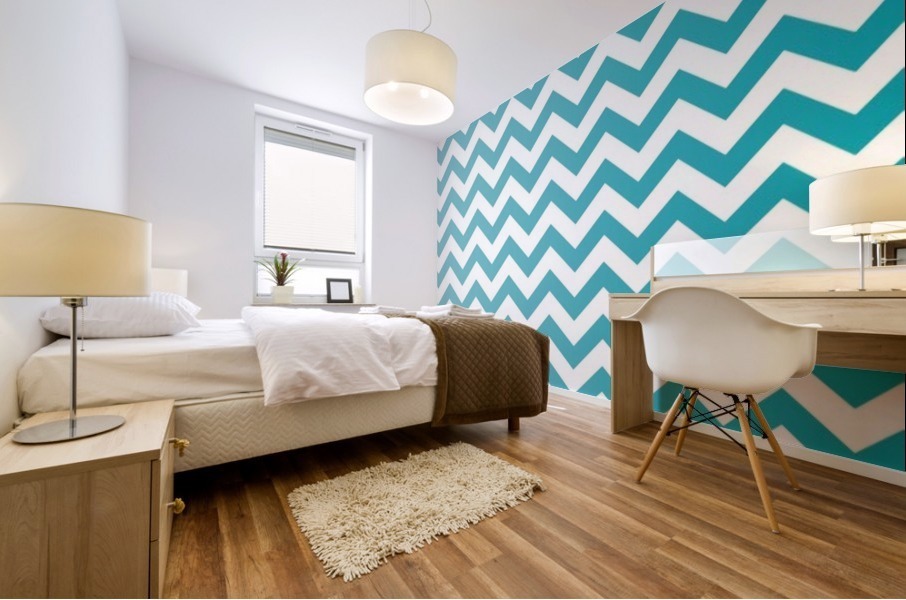 WATER COLOR CHEVRON Mural print