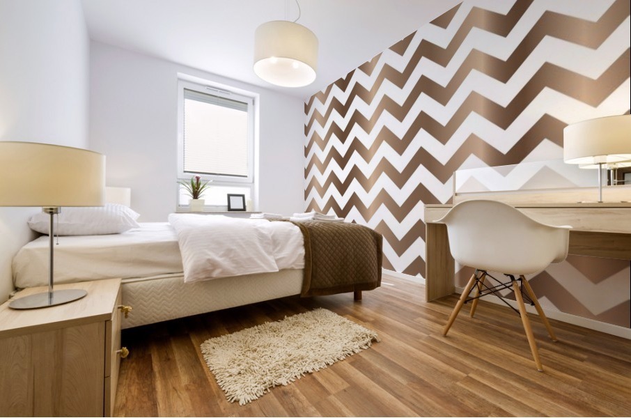 ZEBRA WOOD CHEVRON Mural print