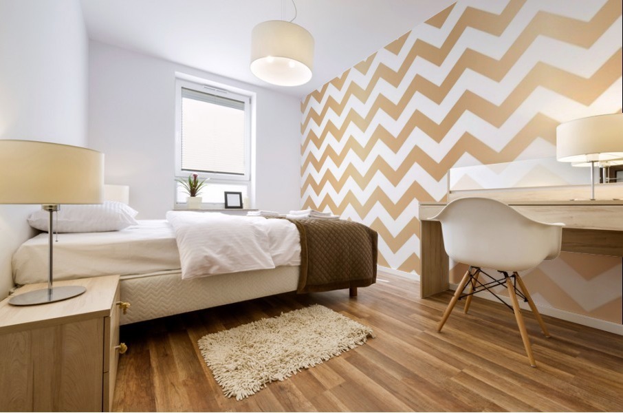 MAPLE CHEVRON Mural print