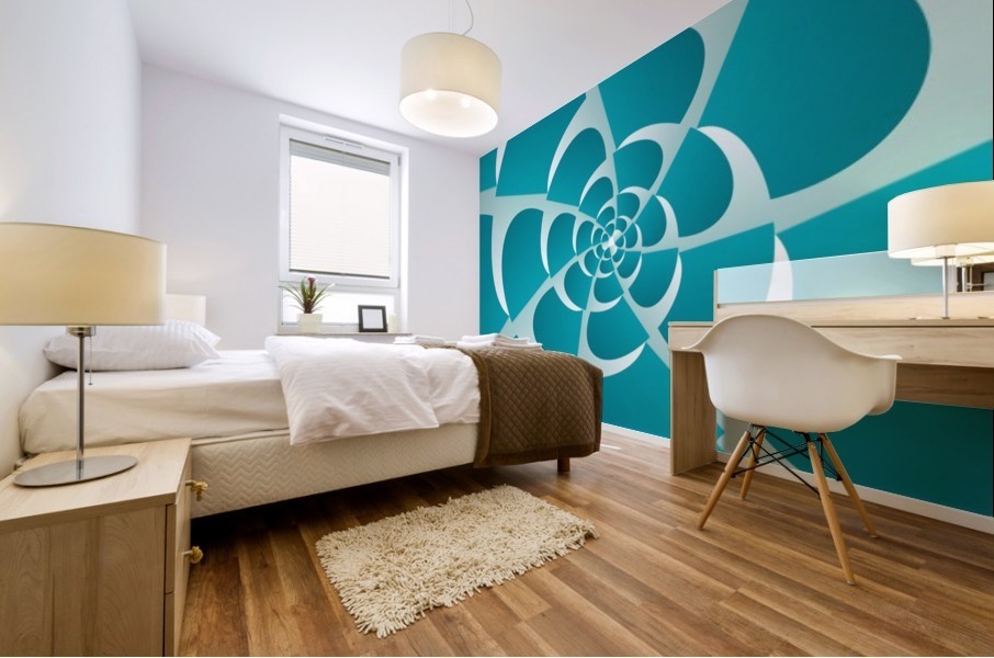 Blue Grill Mural print