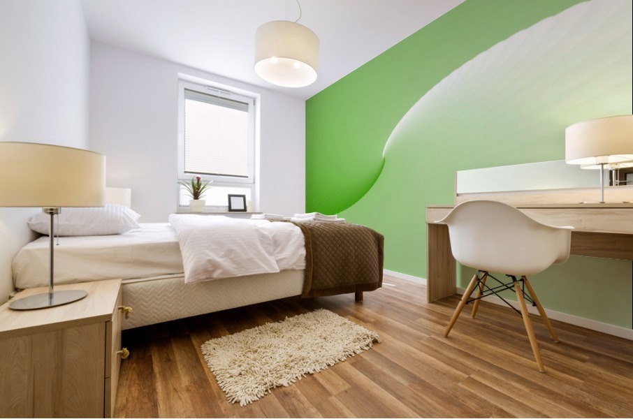 GREEN ABSTRACT  ORIGINAL Mural print