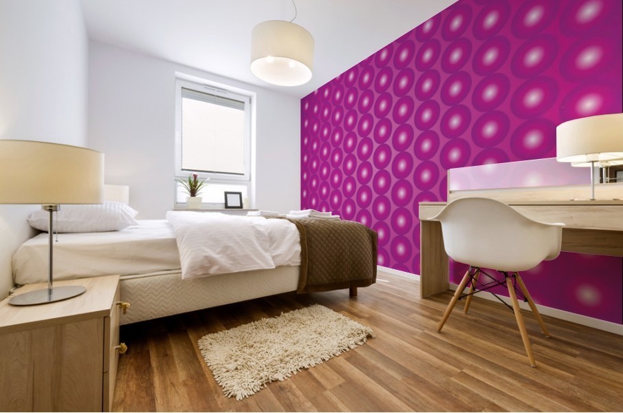 Magenta Pearl Pattern Mural print