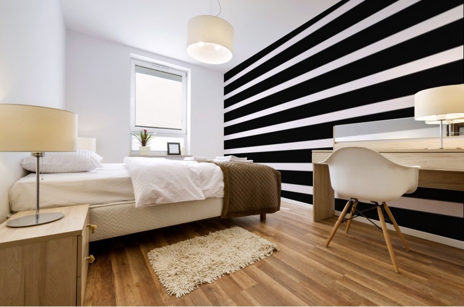 Black Stripes Mural print