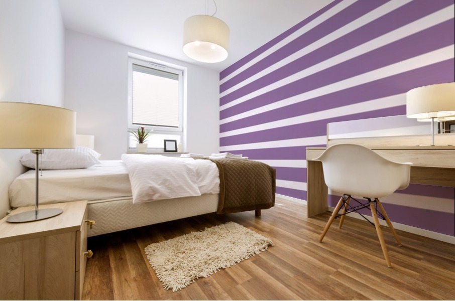 Violet Stripes Mural print