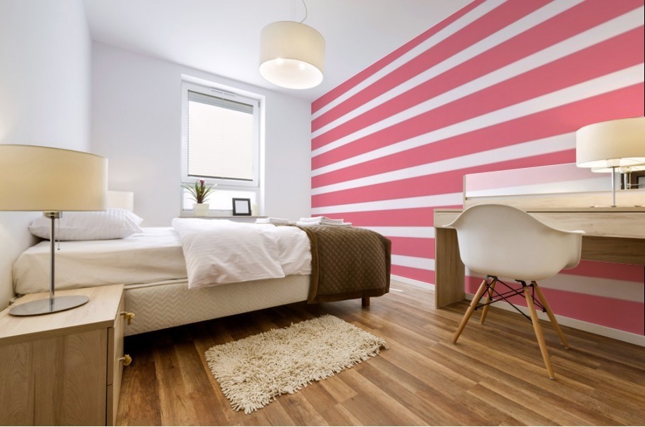 Pinky Stripes Mural print