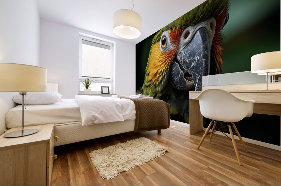 Beautiful Parrot Mural print