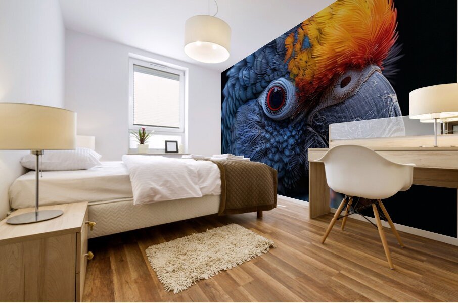 Red Collared Lorikeet Mural print