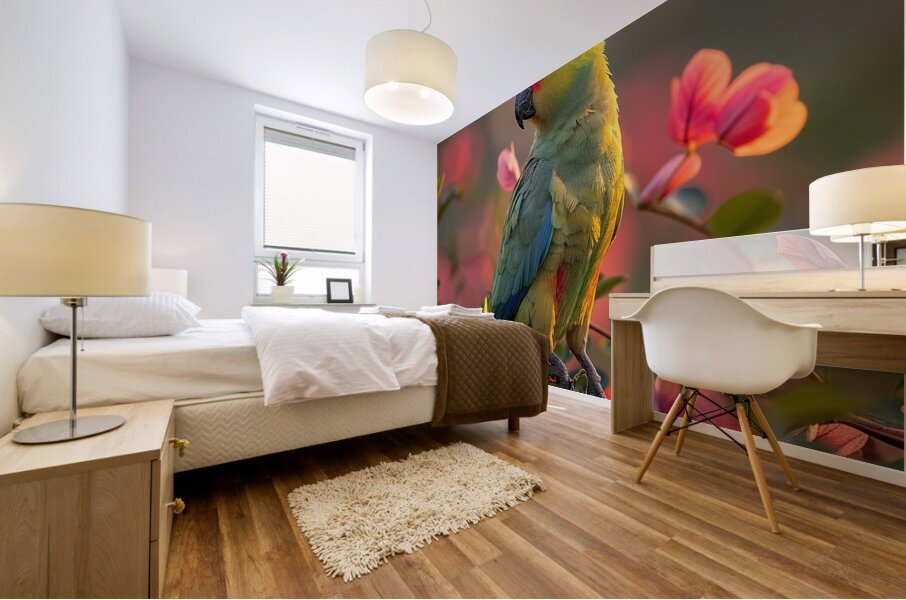 Lovely Parrot Mural print