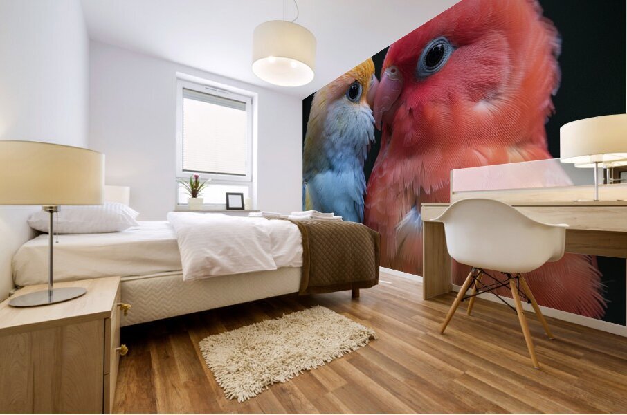 Sweet Lovebird Mural print
