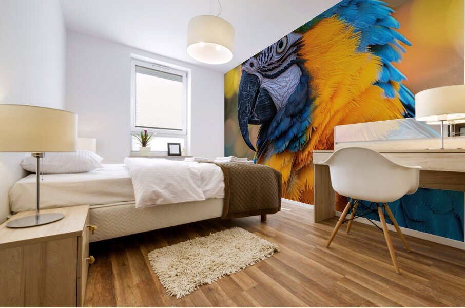 Macaw Parrot Mural print