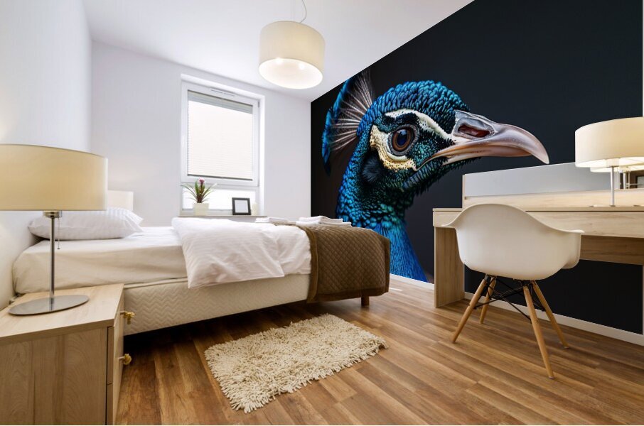 Delightful Peacock Mural print