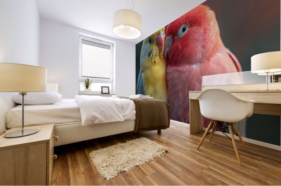 Happy Lovebird Mural print