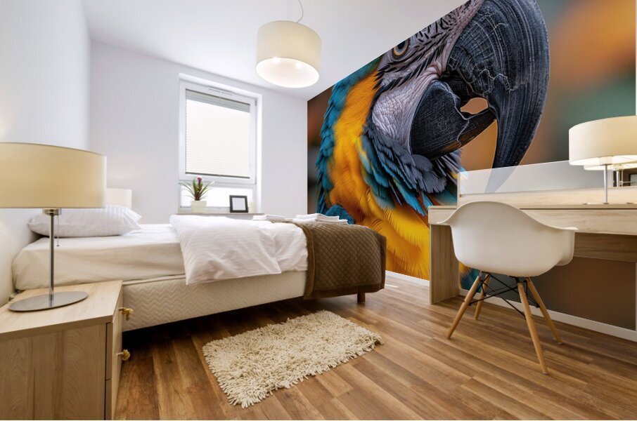Macaw Eyes Mural print