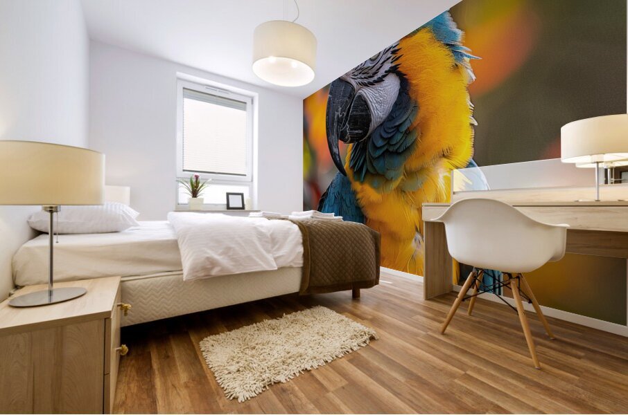 Breathtaking Macaw Mural print