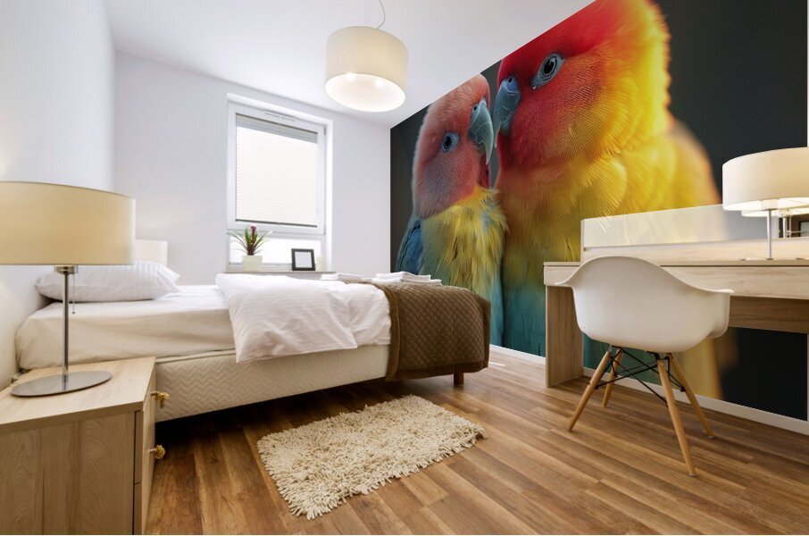 Gentle Lovebird Mural print