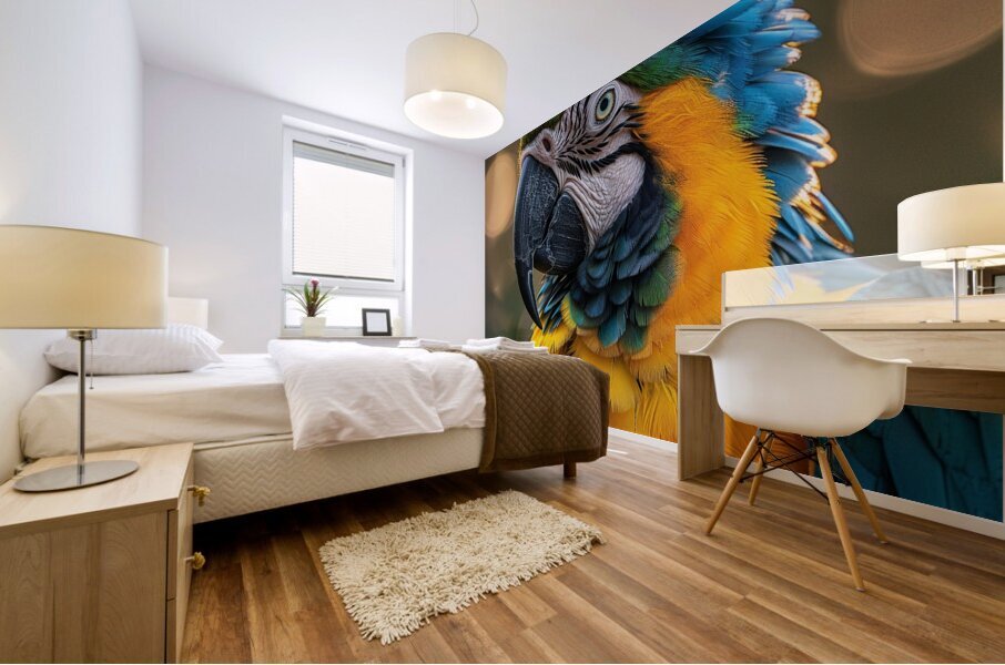 Grand Macaw Mural print