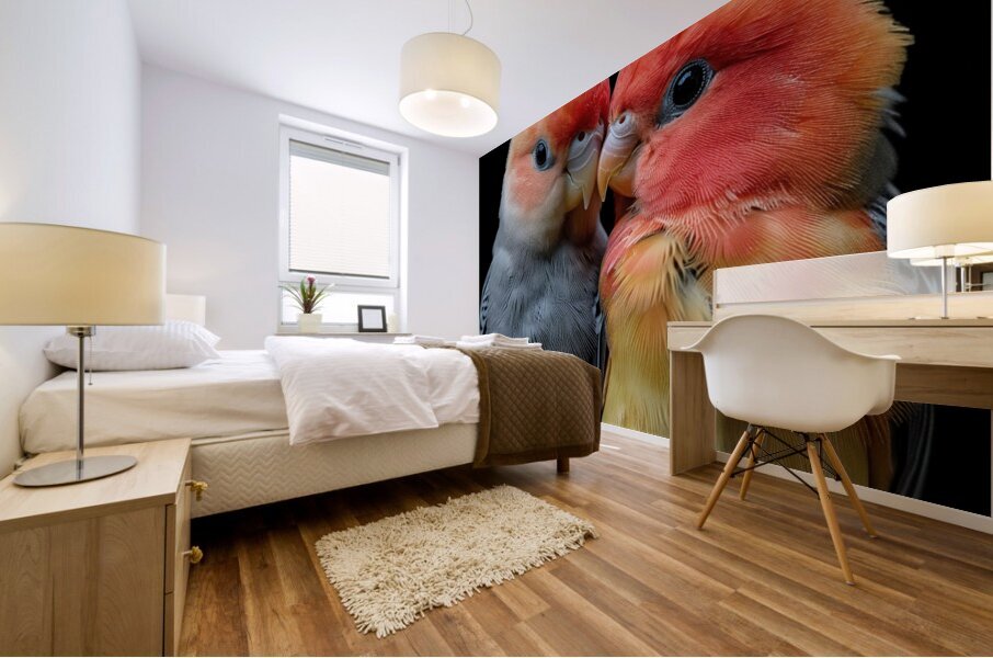 Peaceful Lovebird Mural print