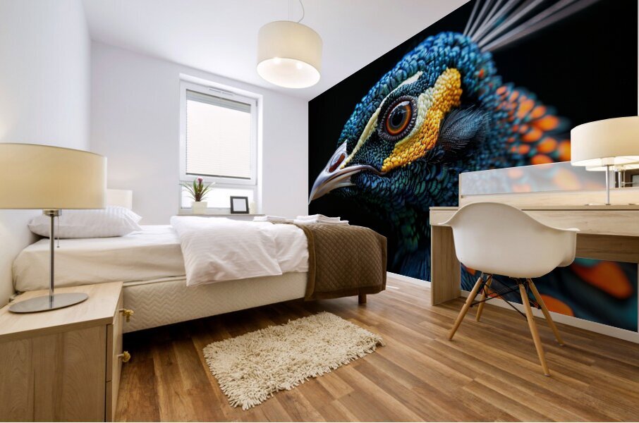 Fantastic Peacock Mural print