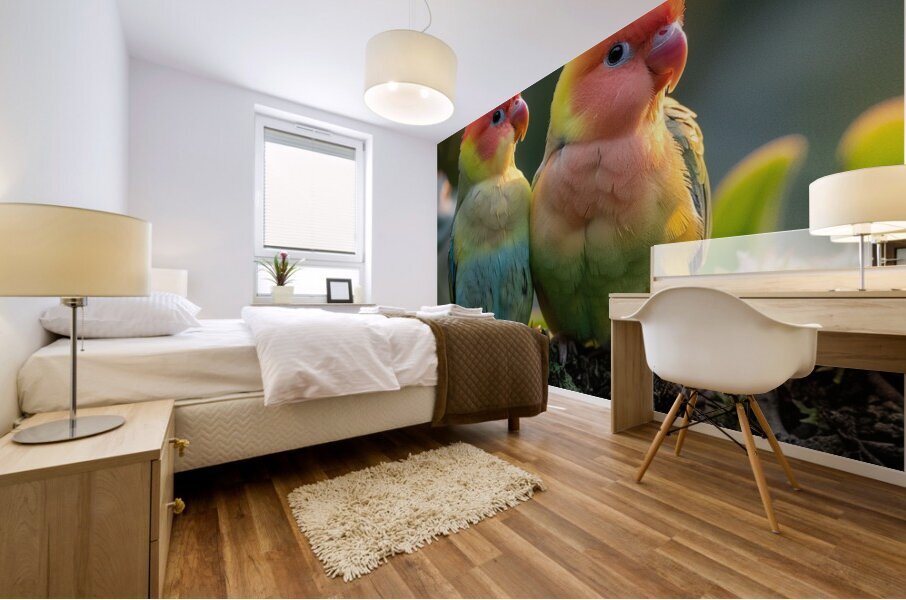 Cupid Lovebird Mural print