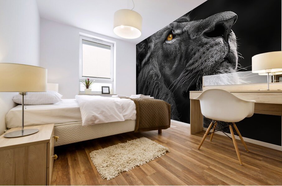 Roaring Lion Mural print
