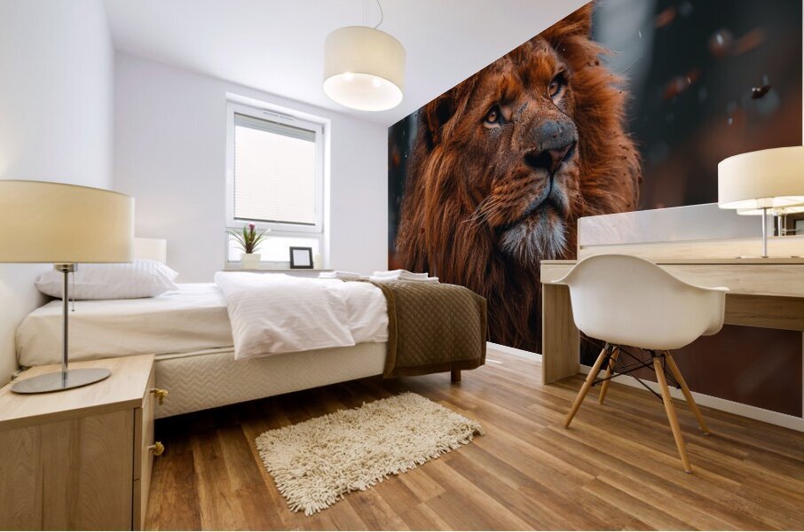 Wild King Mural print