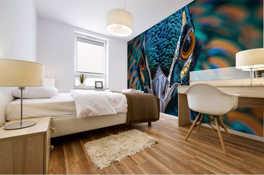 Peafowl Beak Mural print