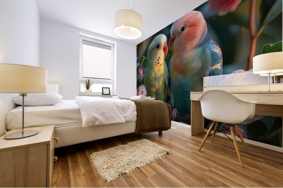 Love Birds Mural print