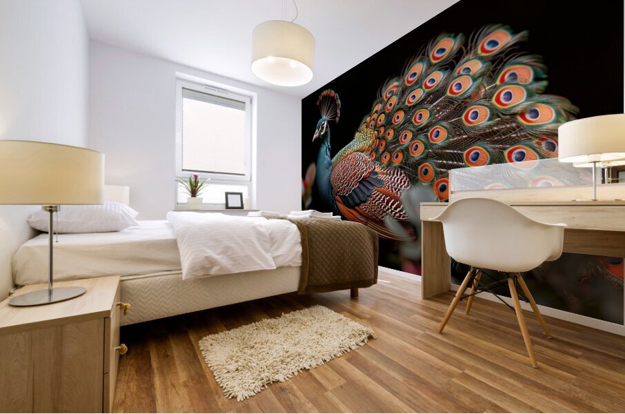 Peafowl Mural print