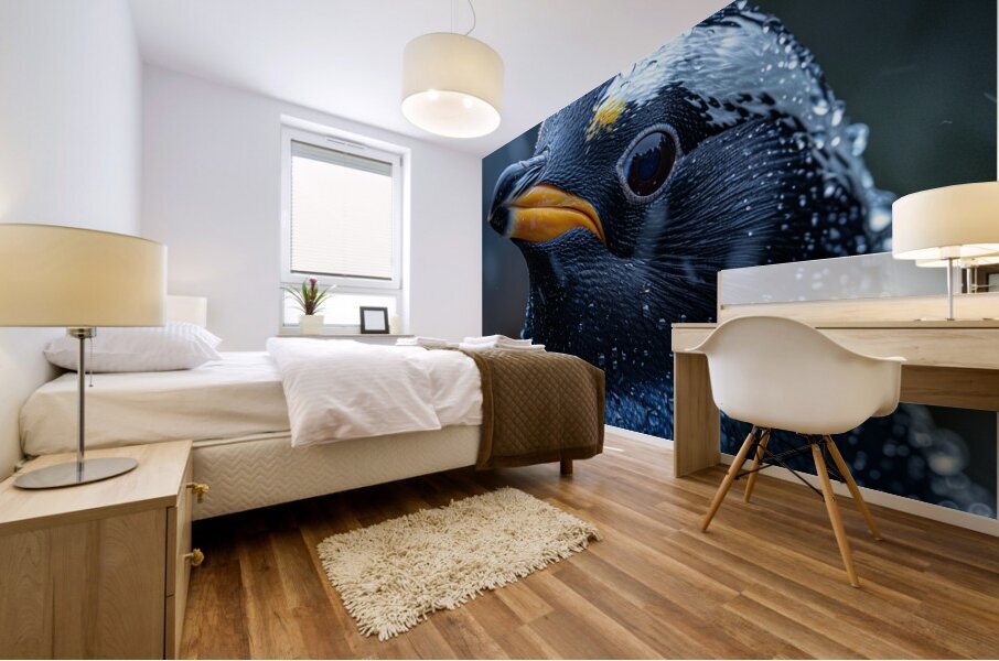 Arctic Harmony Penguin Mural print
