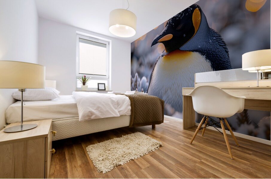 Cheerful Penguin Mural print