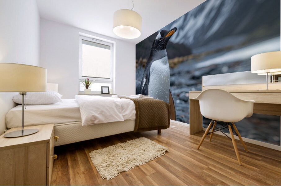 Antarctic Penguin Mural print