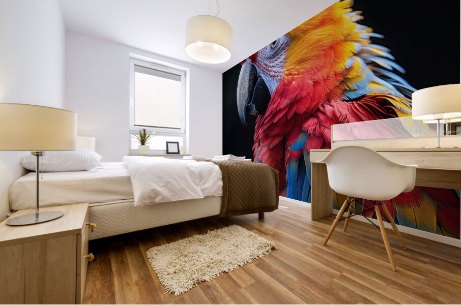 Graceful Macaw Mural print