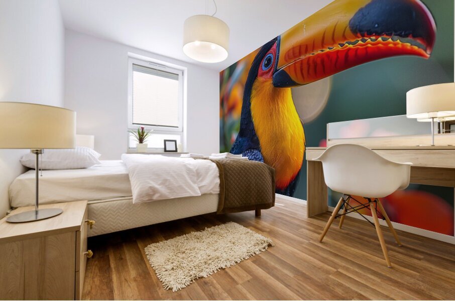 Angelic Toucan Mural print