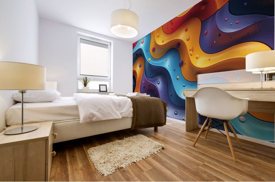 Abstract Symmetry Pattern Mural print