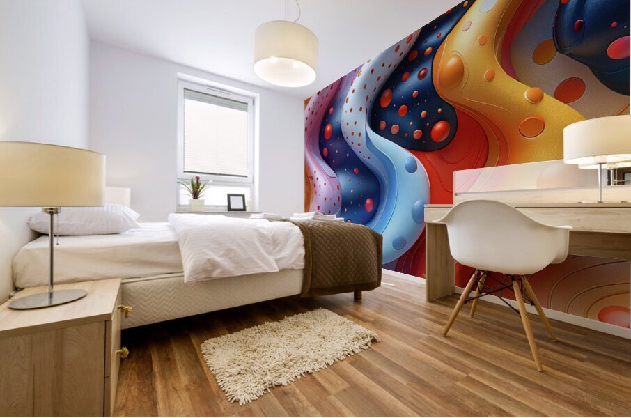 Radiant Colors Abstract Mural print