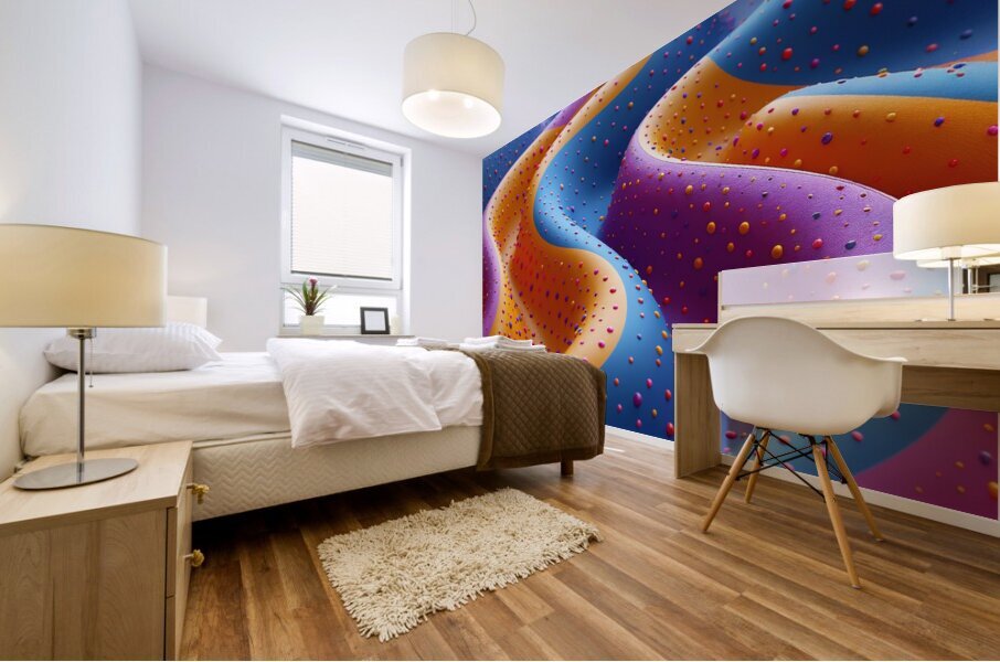 Vivid Abstract Mural print