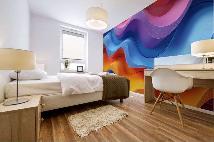 Harmonious Abstract Mural print